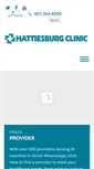 Mobile Screenshot of hattiesburgclinic.com